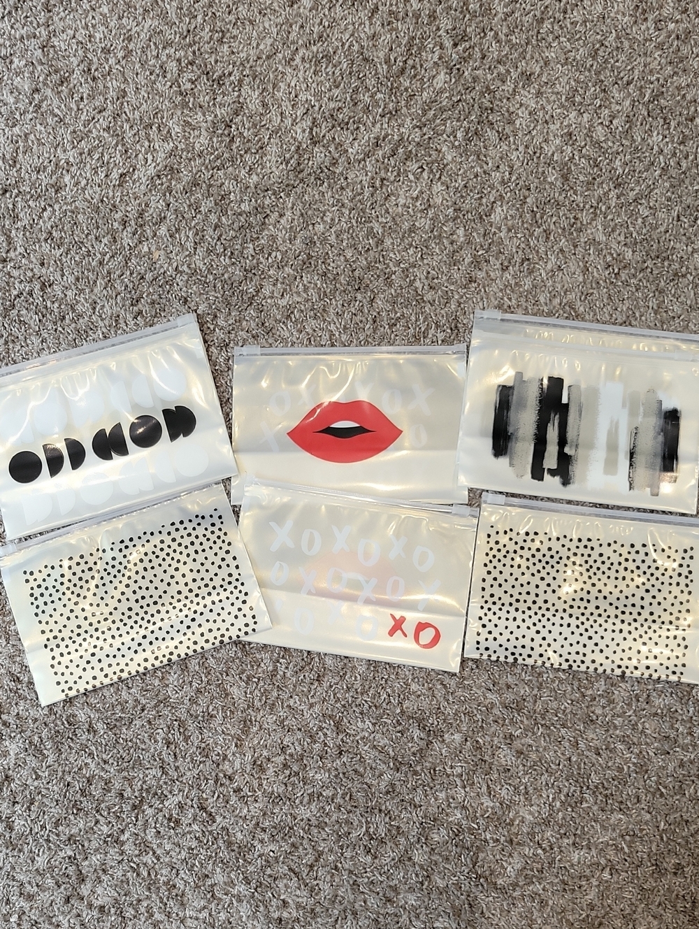 Ziploc- Reusable Makeup and Accessory Bags 6ct